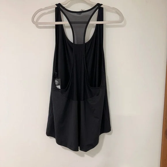 Under Armour HeatGear Racerback Tank Top Women XL Black Mesh Back | Athleisure - Picture 3 of 10
